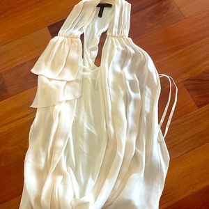 BCBG Max Off Cream Blouse